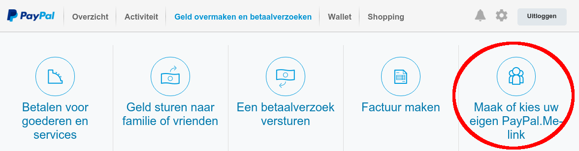 Paypal.me aanmelden