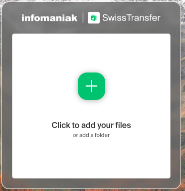 Swisstransfer verzenden
