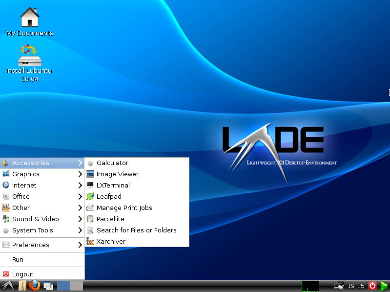 LXDE desktop van Lubuntu
